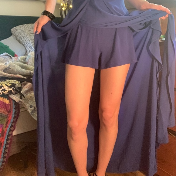 Gianni Bini Formal Long Maxi Gown Blue - Picture 4 of 12